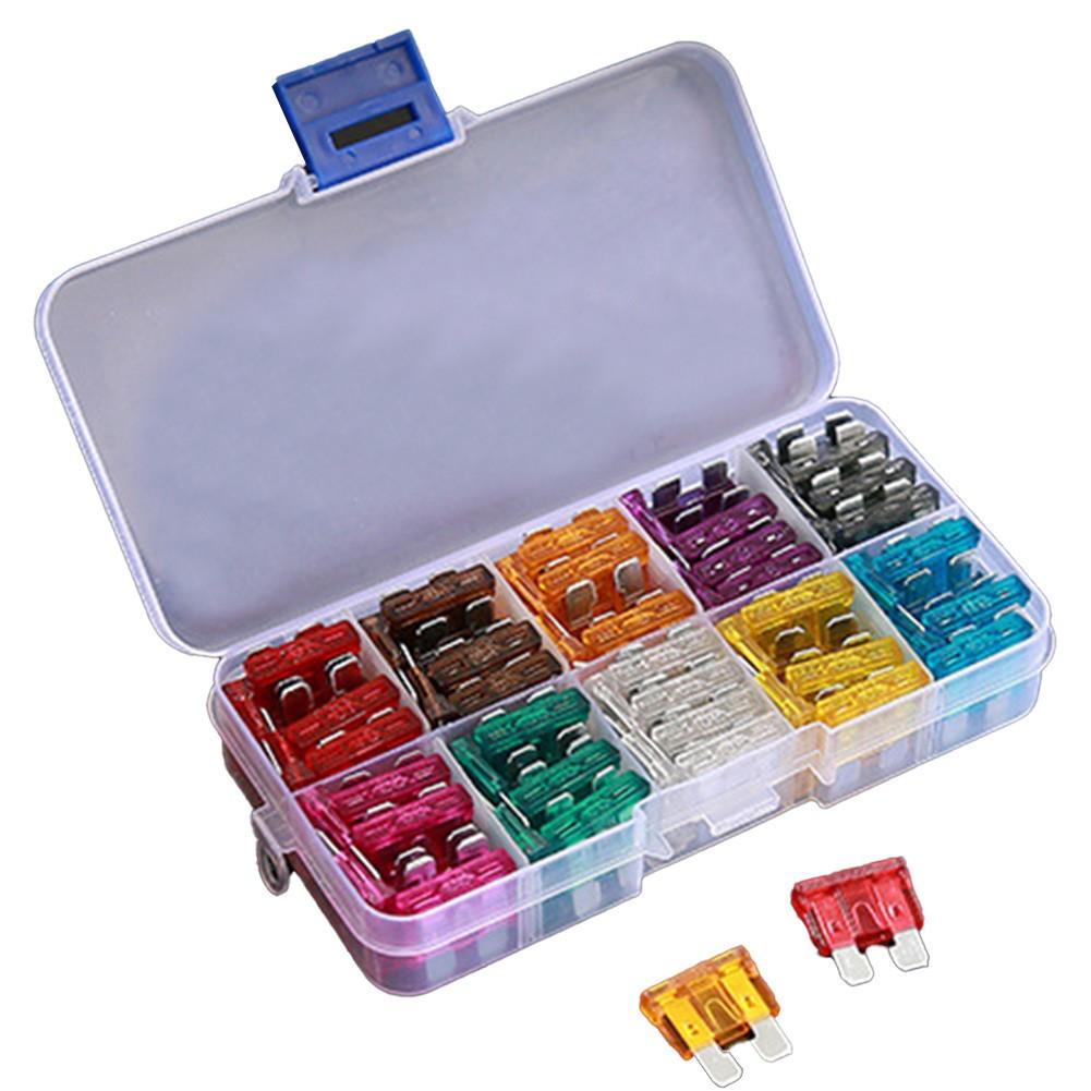 Medium Blade Type Automobile Fuse Combination Fuse Set Automobile with Box Clip