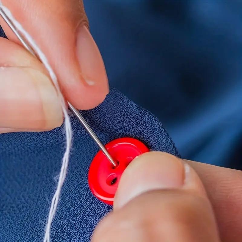 12PCS/set Side Holes Blind Needles Sewing Stainless Steel Elderly Needle for Sewing Household DIY Jewerly Beading Threading Needles