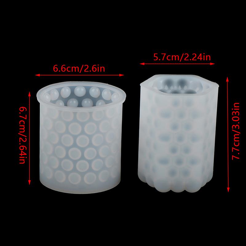 Silicone Handmade Clay Tools Cylinder Candle Mold Art Wax Cake Resin Molds