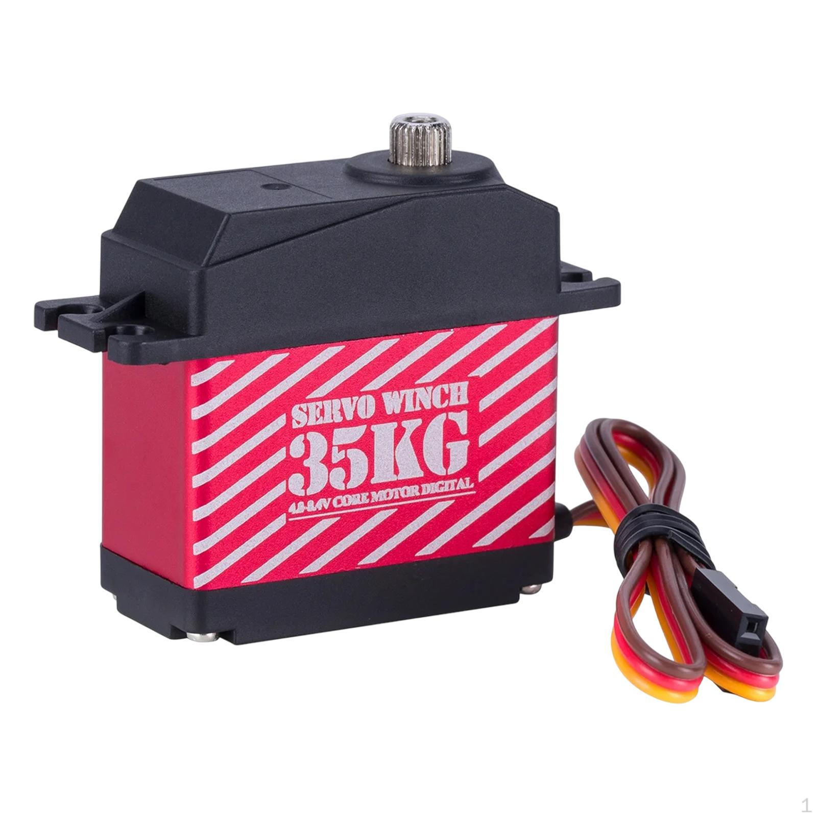 

35kg Digital Servo High Speed Gear Steering for 1/10 RC Car Crawler Vehicles червоний