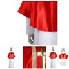 Halloween Costume Cosplay Priest Robe With Red Cloak For Stage Performance