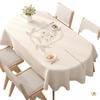 Oval Waterproof Oil-Proof Washable Foldable Heat-Insulating Non-Slip PVC Tablecloth and Mat