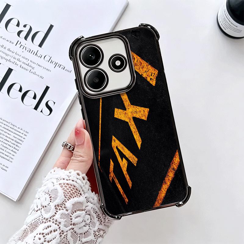 NYC Gelbe Taxi-Cabriolets Weiche Handyhülle Für Xiaomi Redmi Note 14 15 Pro Plus 13 12 11S 11T 5G 10 9S 9 Galvanisiert Anti-Fall Fundas