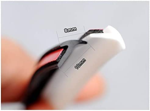 LDXXix Universal Car Rubber Seal Strip Slant T Type Auto Seal Rubber Weatherstrip Edge Trim Black Front Bumper - 3Meterblack