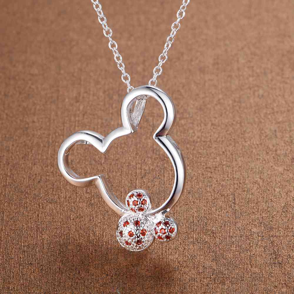 New 925 Sterling Silver Necklace Pendant AAA Zircon For Women Exquisite Student Girlfriend Jewelry Accessories Wedding Gift
