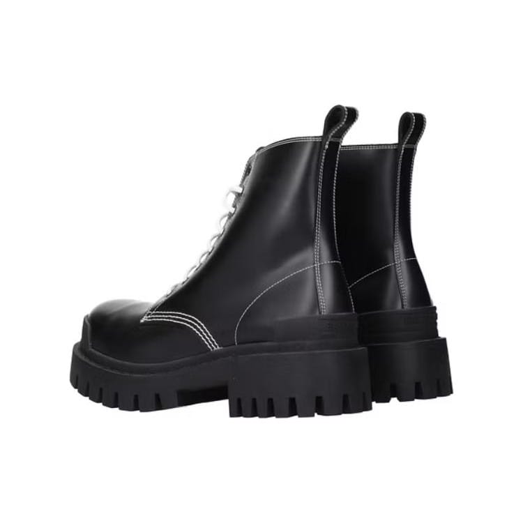 Balenciaga Strike Lace Up Boots 'Black' Women's 590974WA9641070