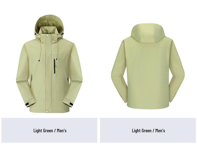 2024 Bei Jia Unisex Waterproof Windbreaker Jacket - Trendy Spring & Autumn Casual Coat for Couples