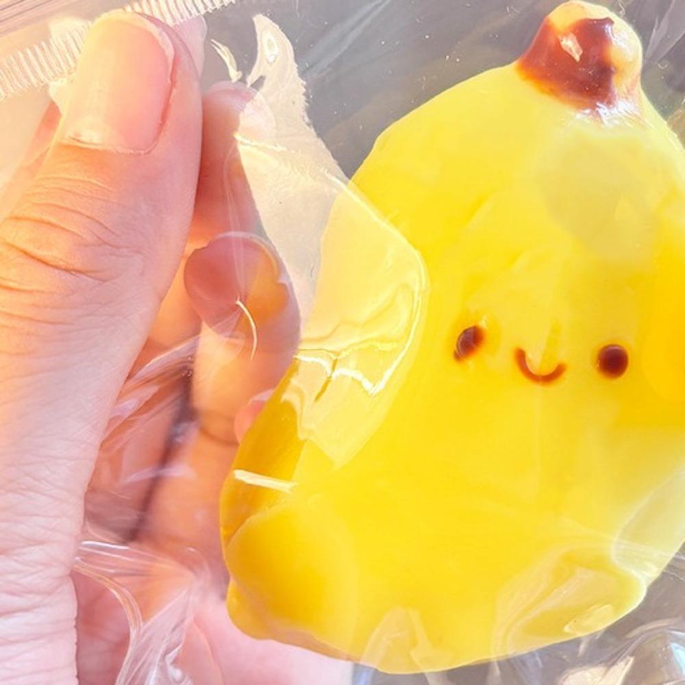 Lovely Super Elastic Fruit Toys Pink Slow Rebound Fruit Toy Simulation Banana Squeeze Toy  Adult
