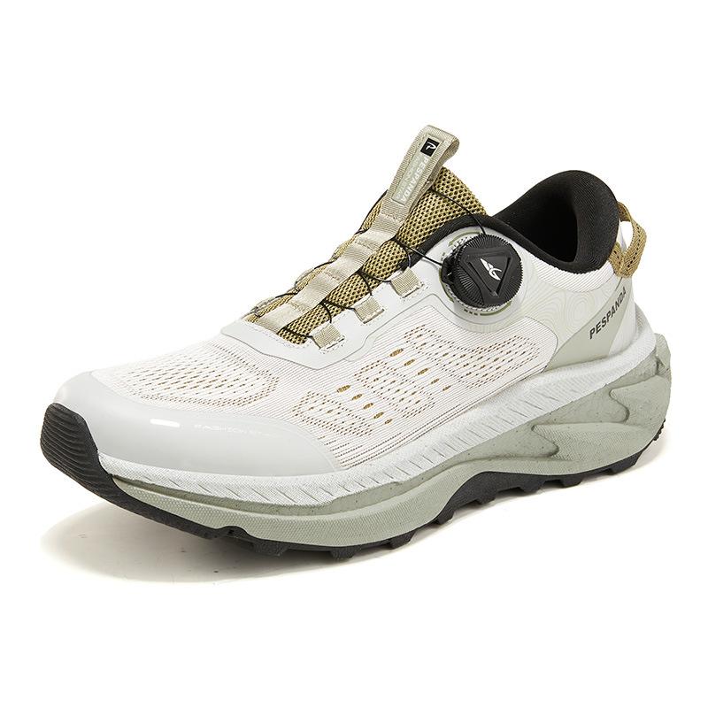 

Pace Panda 2025 новые летние дышащие сетчатые кроссовки с вращающейся пряжкой, мягкая подошва, амортизирующие, для улицы, повседневные, мужские туфли 45