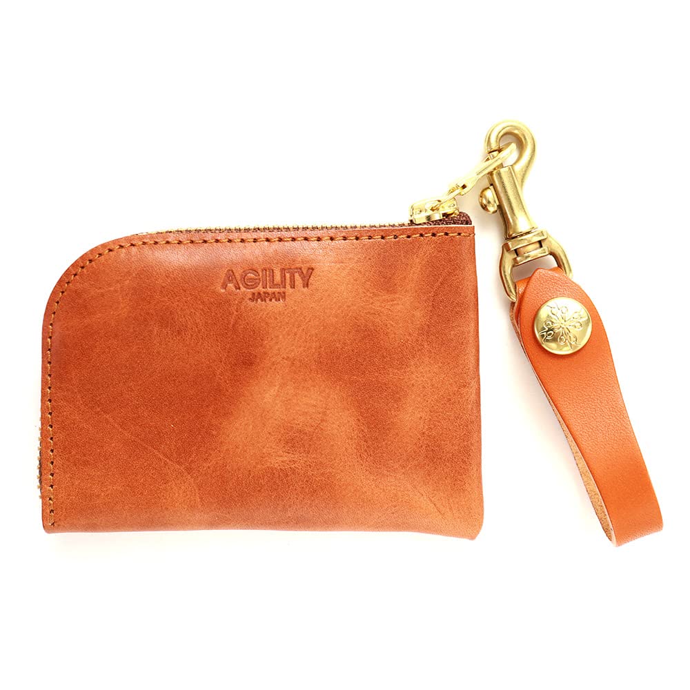 AGILITY Affa Card Case (Coin & Card Compartments with Leather Strap) Women's Green (One Size)