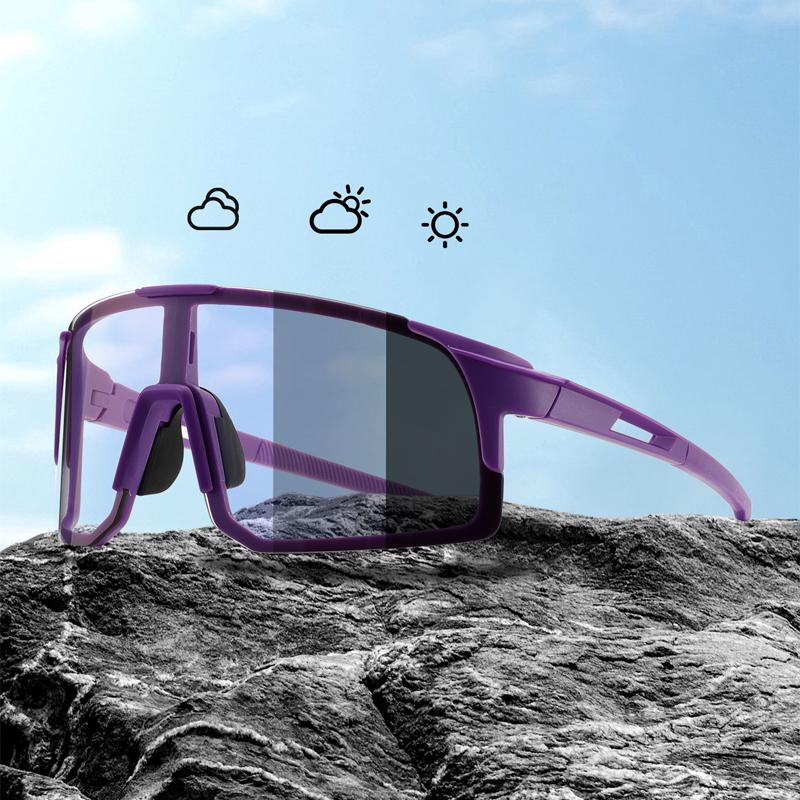 Outdoor Brand Cycling Men's Goggle Women Oversize Decor Anti UV Riding Shades High Quality Pochromic Sports Sunglasses