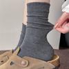 Winter and Autumn Wool Sock Without Bones - Trendy Children's Pure Color Multi-purpose Mid-calf Pile-up Socks for Postpartum Recovery