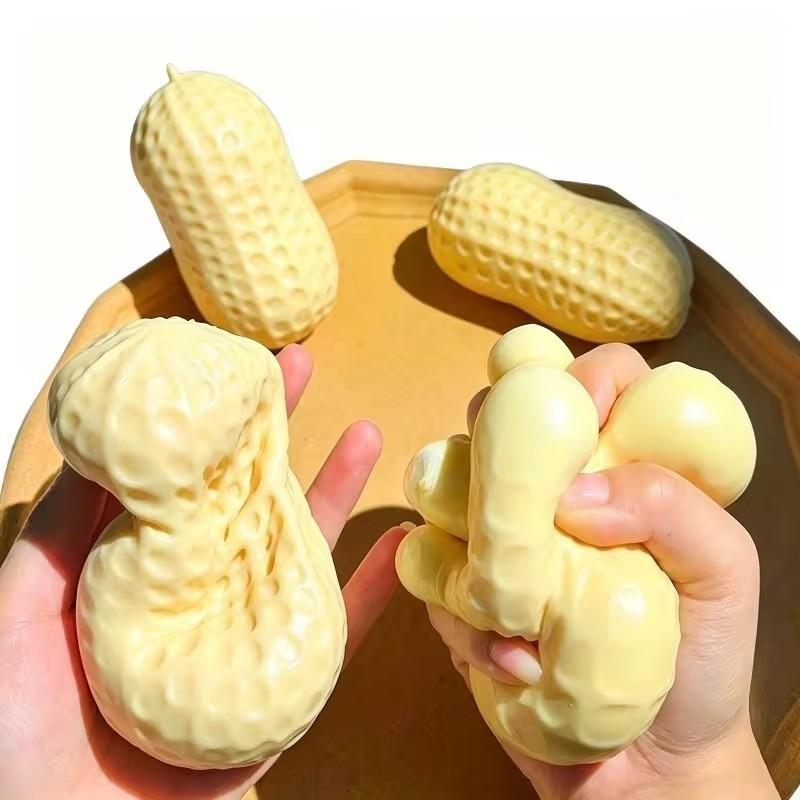 Orzechowy Squishy Chrupiąca Piłeczka Antystresowa Zabawka do Ściskania Ręcznie Robiona Piłeczka do Ściskania Maślana Miękkość Zabawka Fidget Zabawki Sensoryczne ASMR Dla Dorosłych
