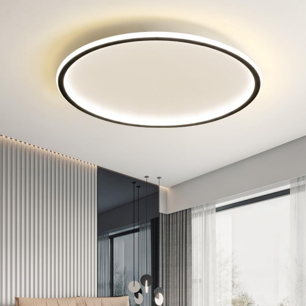 

TAGIYOON Stylish Nordic-inspired Ceiling Light, Slim, LED, Dimmable, Color-Adjustable, Fits 6-, 8-, 10-, and 12-Tatami Rooms, Remote Control,