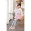 Spring and Autumn Girls' Pants Candy Colored Matte Warm Children's Bottom Pants Cotton Can Be Worn Inside Out Children's Pants