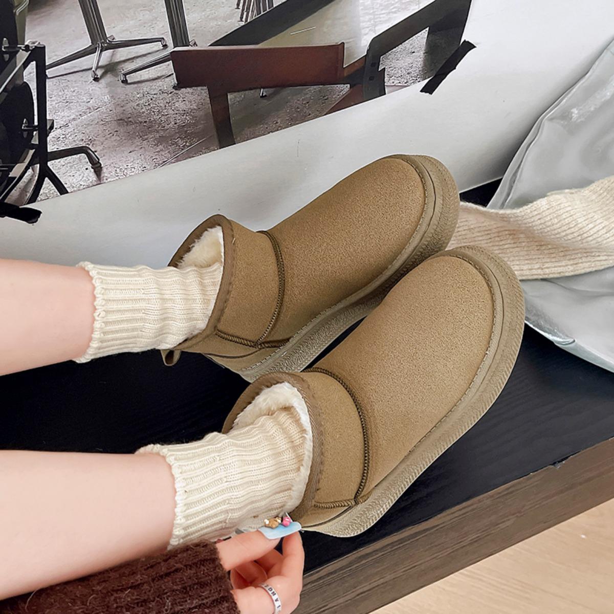 

Зимние женские короткие плюшевые теплые зимние ботинки повседневная обувь новые замшевые ботинки челси ботильоны на плоской подошве женские ботинки на платформе размер 36-41 41