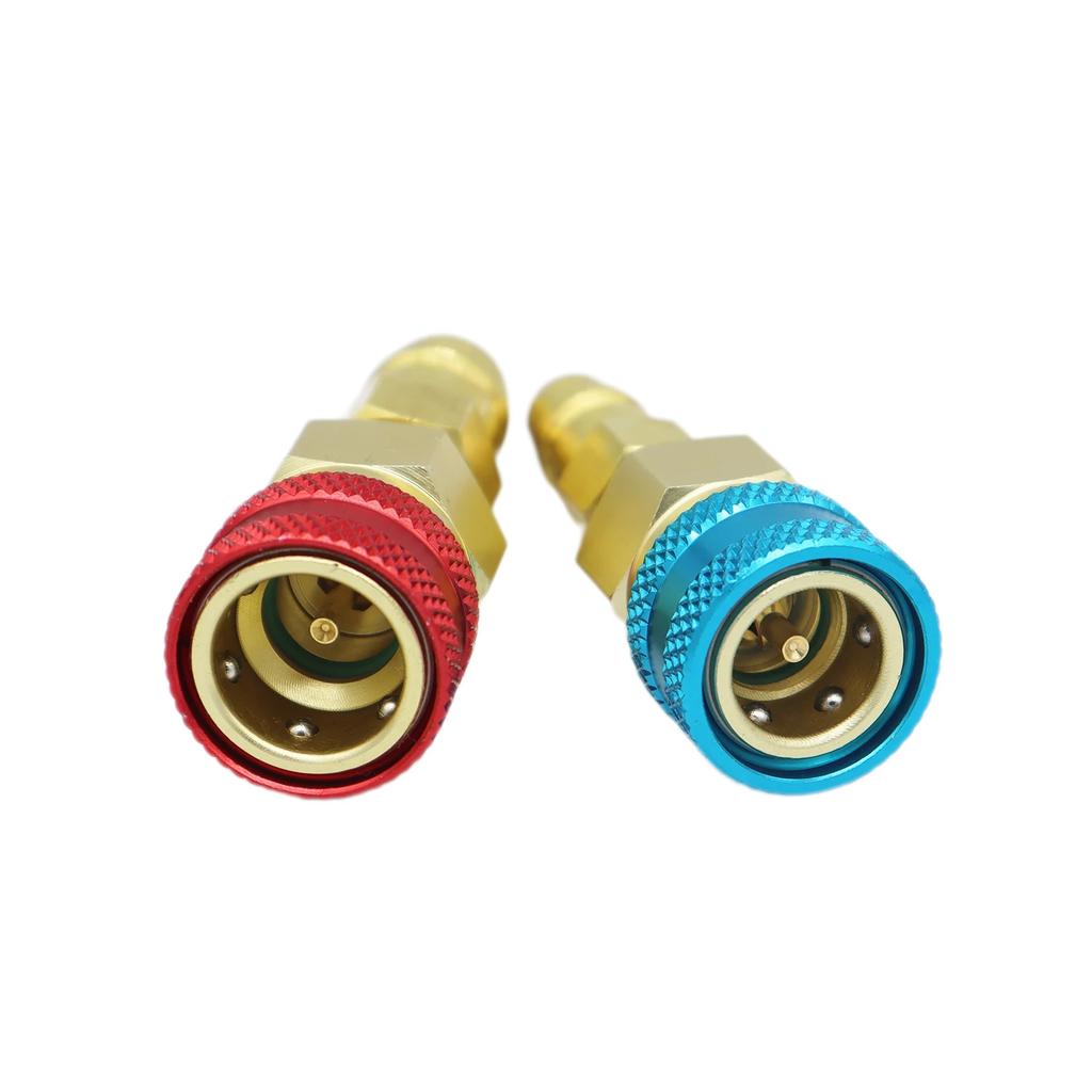2PCS Air Conditioning Quick Connector R1234YF/R12 To R134A Quick Connectors Adapters Car AC Car Accessories Tools