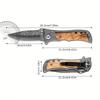 Tactical Folding Multi-tool Hunting Knife Camping Military EDC Utility Tool with Mini Bushcraft Fishing