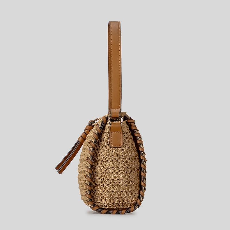 Large-capacity Woven Bag Vacation Beach Bag Fashionable Single-shoulder Bag