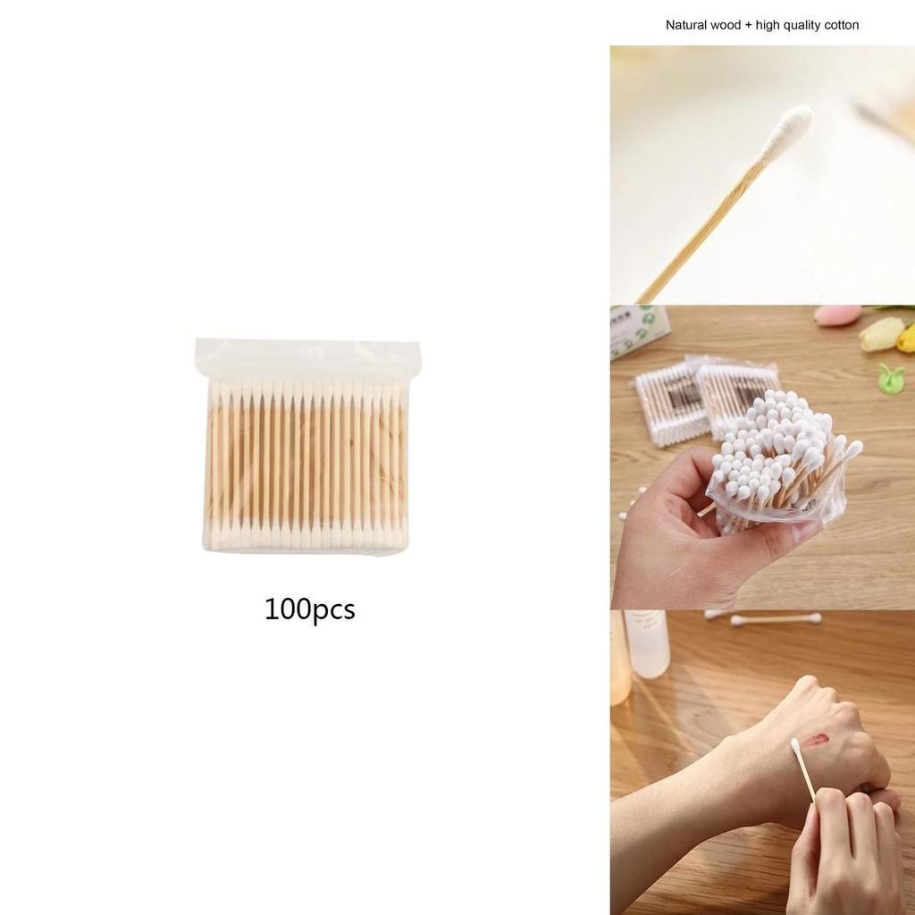 Premium Quality 30/100 Disposable Ultra-small Cotton Swab Lint Free Micro Brushes For Gentle Cleaning