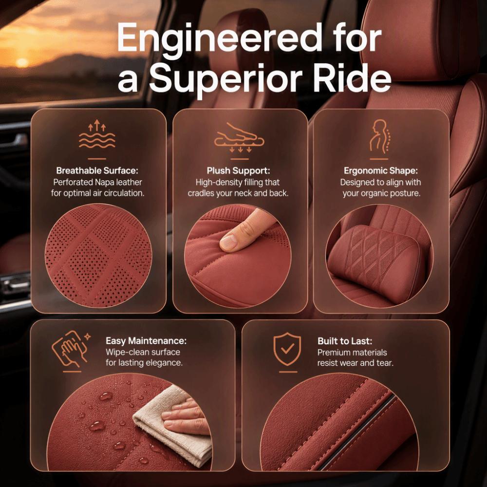 Padded Filling Neck Pillow Soft Touch Head Rest Pillow Car Headrest Pillow Self Driving Tours