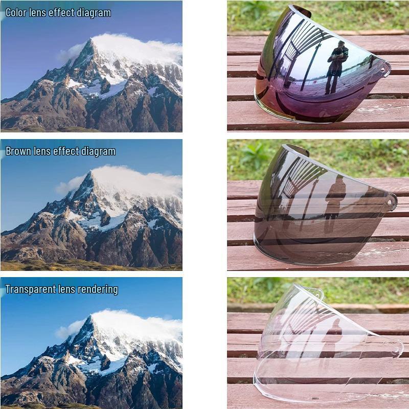 Universal Electric Motorcycle Helmet Visor with UV Protection and Windshield