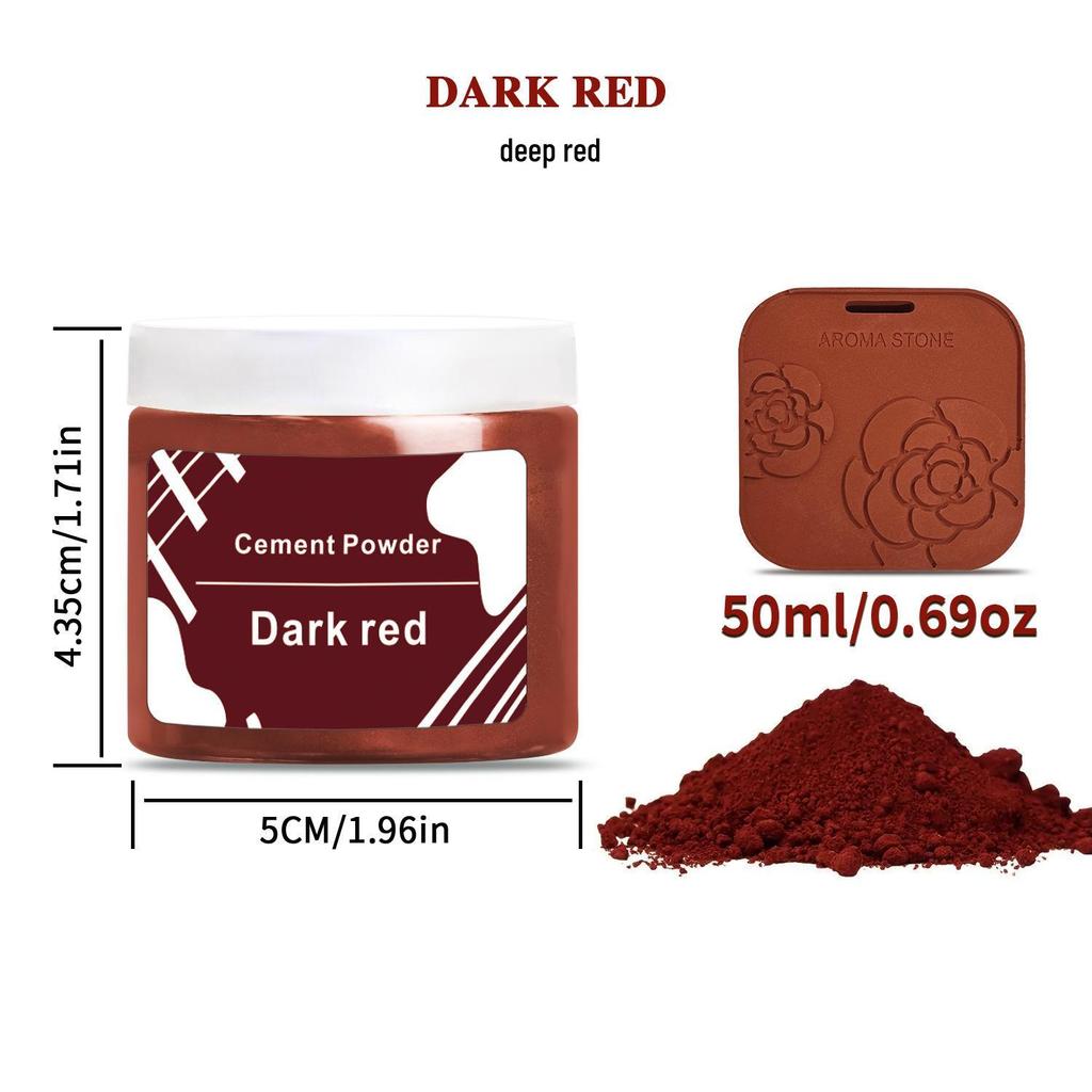 50ml Iron Oxide Pigment for DIY Cement and Gypsum Flower Pots