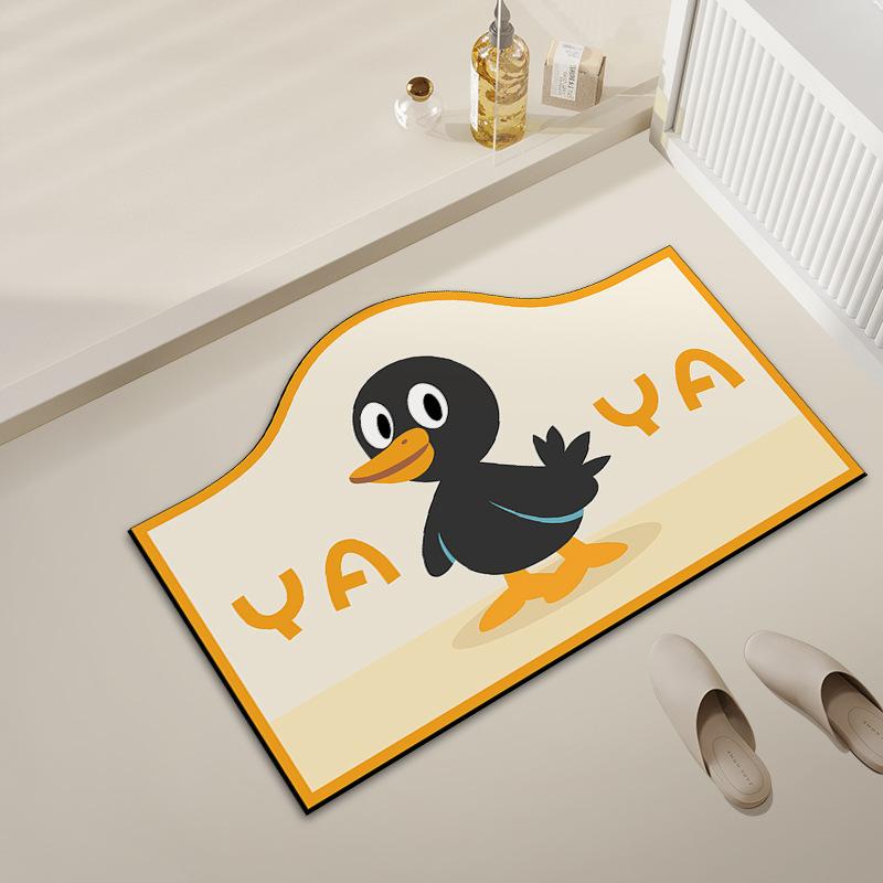 Toilet Diatom Mud Cartoon Household Absorbent Foot Mat Mat Toilet Mat Mat Home Mat Absorbent Non-slip