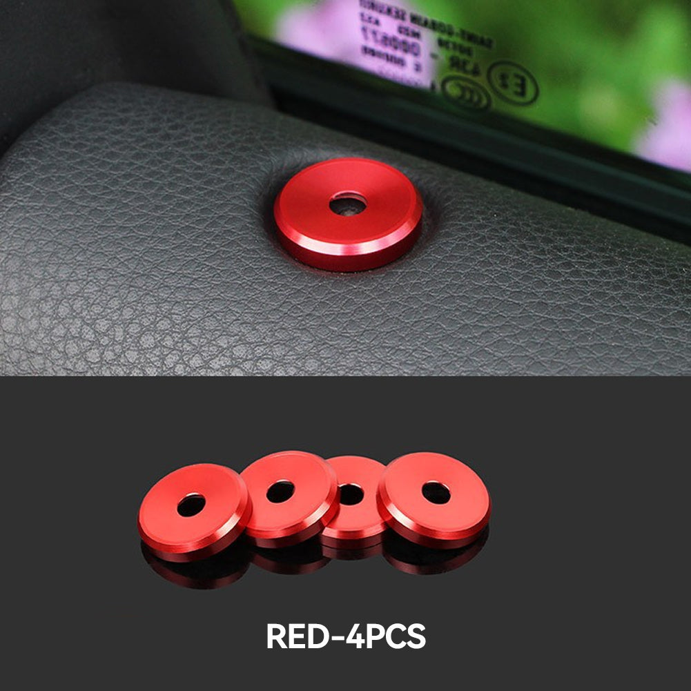 4 bucăți/set șurub ușă mașină blocare știft bază inel decorativ autocolant potrivit pentru Porsche Cayenne Panamera Macan auto accesorii de interior