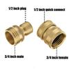 8-Piece Stainless Steel High-Pressure Washer Quick Connect Adapter Kit (M22 & 3/8 Fittings)