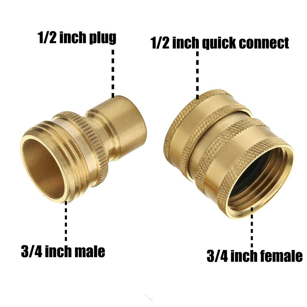 8-Piece Stainless Steel High-Pressure Washer Quick Connect Adapter Kit (M22 & 3/8 Fittings)
