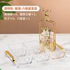 Nordic Style Glass Serving Tray Set With Divided Dishes Lids Fruit Nuts Snacks Dessert In Restaurant KTV Hotel