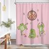 Funny Frog Shower Curtain Fun Kids Cute Animal Disco Ball Dancing Cartoon Children Anime Unique Pattern Aesthetic Fabric