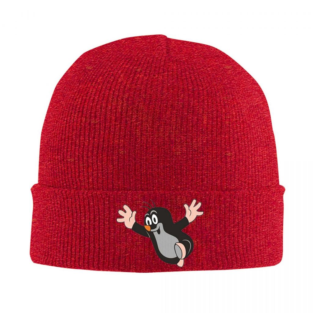 Krtek Veselý Krtek Teplá Pletená Čepice Zimní Pletená Čepice Čepice Beanie Hip Hop Čepice pro Unisex