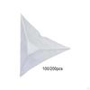 100/200 Pieces of Transparent Dust Corners for Stairs, Decorative Triangular Stair Corner,