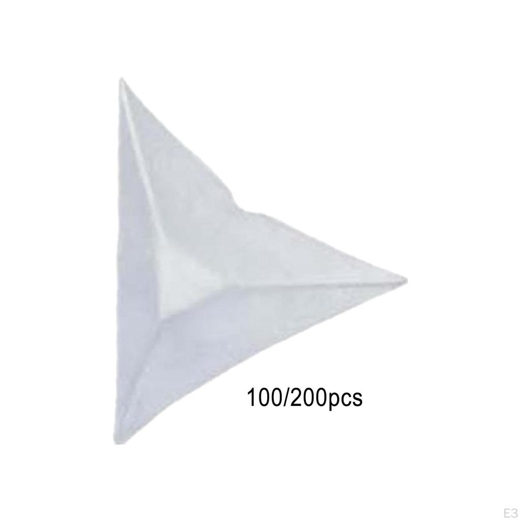 100/200 Pieces of Transparent Dust Corners for Stairs, Decorative Triangular Stair Corner,