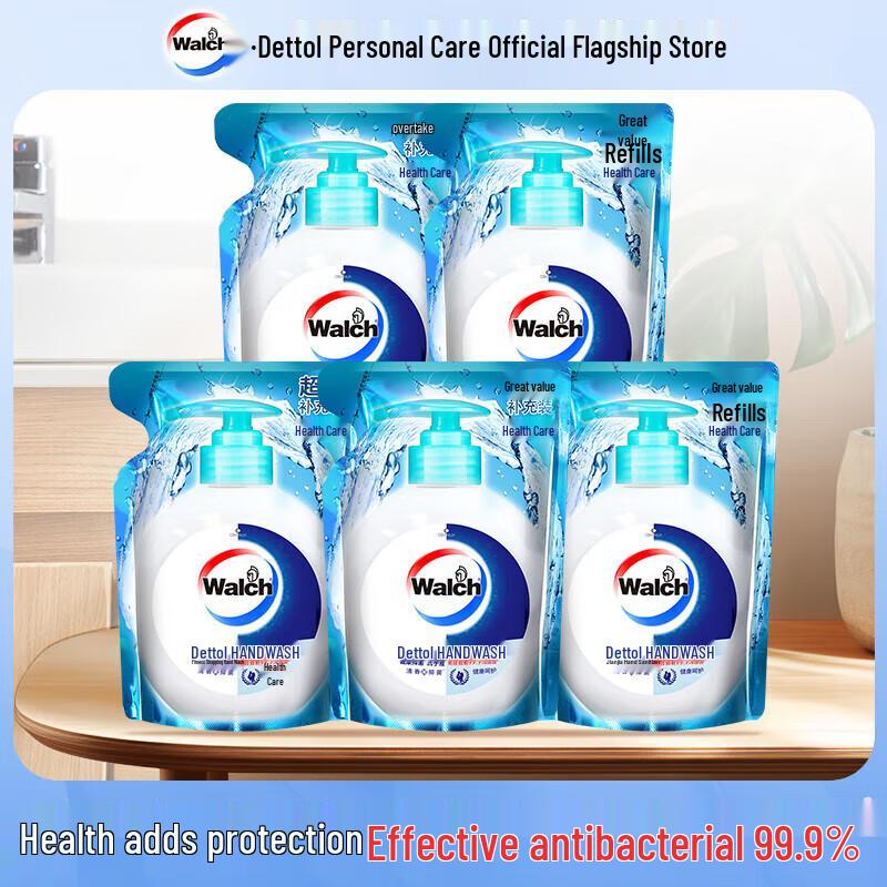

Walch Healthy Antibacterial Hand Soap Refill 525ml x 5 Pack