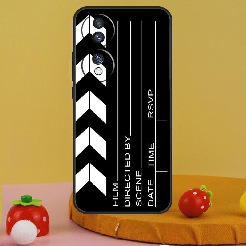 Film Movie Clapperboard Clapper Board Case For Honor 200 Pro X9c X9a X8a X7a X6a X7 X8 X9 X8b X9b Magic 5 6 50 70 90 Lite Cover
