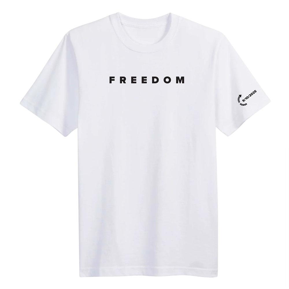 Freedom Tee Fashion American Charlie Kirk T-shirt Cotton Loose Women/Men Tshirts Casual O-neck Letter Printing Clothing