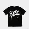 Classic Punkstyle Tshirt with Letter Pattern Printed Tshirt Simple Mens and Womens Oversized Pure Cotton Tshirt