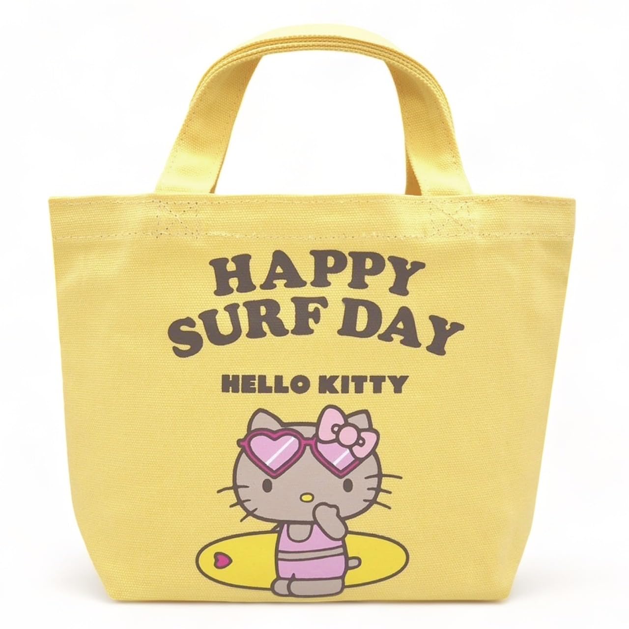 

Sanrio Hello Kitty Mini Tote Bag Suntan Tote Bag Lunch Bag Mini Tote Surfing [And Suns] (Yellow)