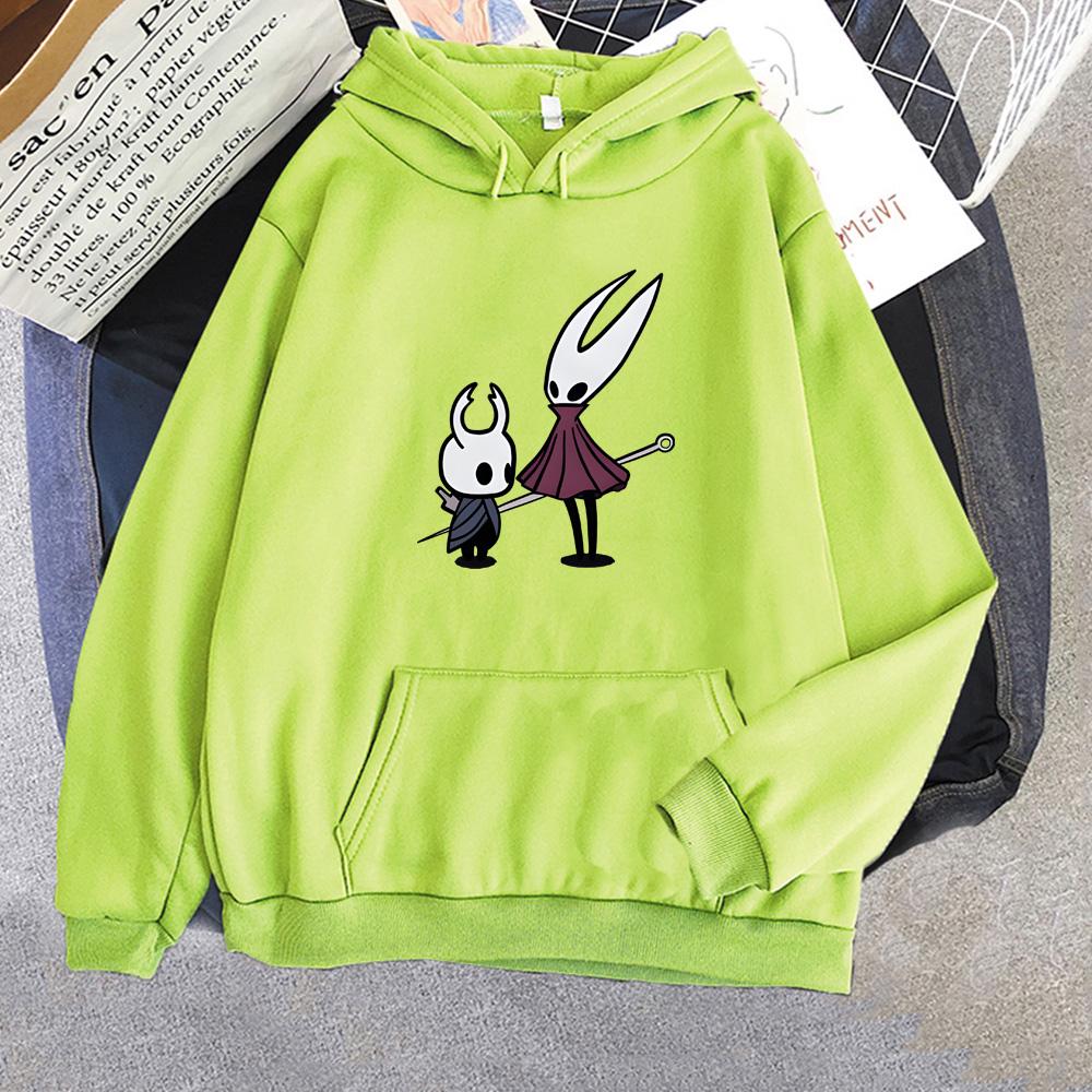 Hollow Knight 2025 Nová mikina Kreslený potisk Fleece Roztomilá mikina na podzim/zimu Unisex oblečení Mikiny Pulovry