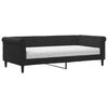 Daybed with Mattress Black 90 X 190 Cm Velvet