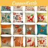 Versatile 18'' Cartoon Fox Pillow Case Cushion Cover For Stylish Living Spaces