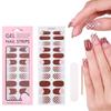 Hot Selling High Quality Low Price Glitter UV Free Gel Nail Stickers Long Lasting Nail Stickers Uv Free Gel Nail Stickers