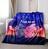 Custom Name Island Adventure Flannel Blanket Throw Blanket Soft Warm Sofa Bed Decor Unique Gift