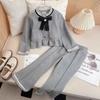Teen Girls Full Clothing Sets Toddler Baby Girls Clothes Outfit Kids Suit Knit Coat + Pants Comfortable Two Piece Set