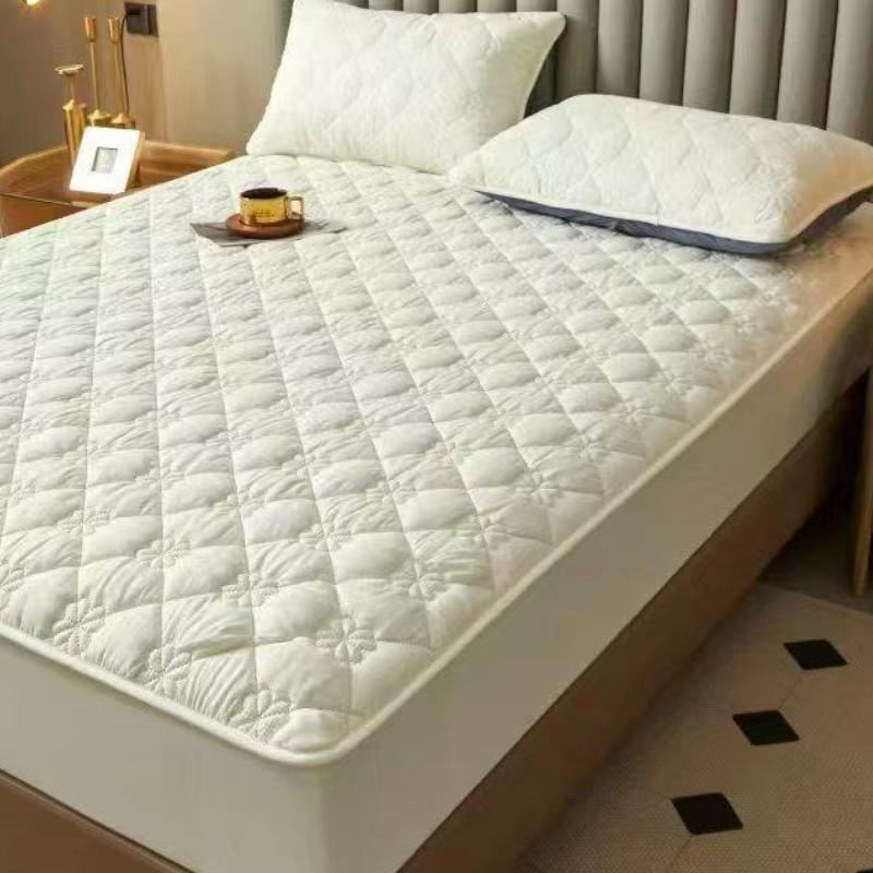 1pcs Waterproof Thickened Fitted Sheet Cotton Quilted Bedspread Full Package Mattress Protective Cover Anti Slip and Dustproof Covers Home Textiles