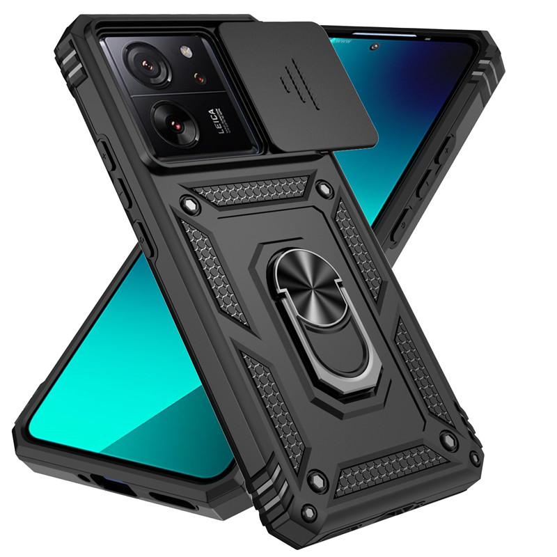 For Xiaomi 13T Case Xiaomi 11T 12T 13T Pro 5G Cover Luxury Shockproof Armor PC + Silicone Slide Camera Protective Phone Cover