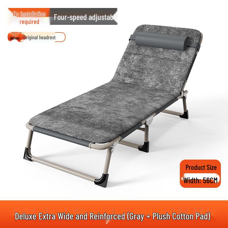Portable Single Folding Recliner Bed for Office, Hospital, or Camping